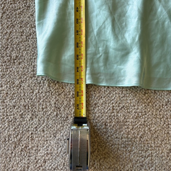 Vintage Jessica Lynn Seafoam Green Slip Dress S | Lace Appliqué | Cottagecore - Picture 15 of 15